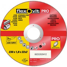 DISCO FLEXOVIT INOX 230X1.9X22
